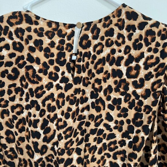 Veronica Beard Animal Print Silk Mini Dress Size M - Picture 5 of 12